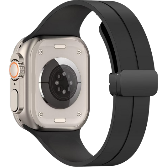 Pašček za uro "W011" Apple Watch 38/40/41mm, črna – Techsuit – Črna