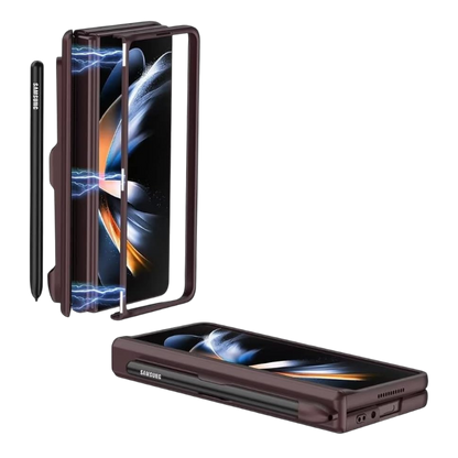 Ovitek za Samsung Galaxy Z Fold 4, vinsko rdeča