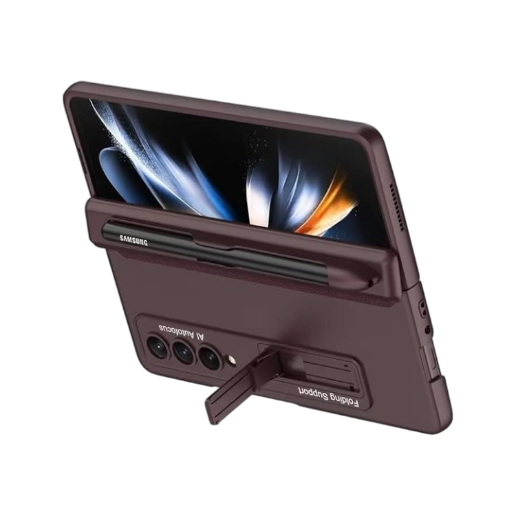 Ovitek za Samsung Galaxy Z Fold 4, vinsko rdeča