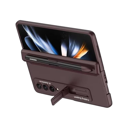 Ovitek za Samsung Galaxy Z Fold 4, vinsko rdeča