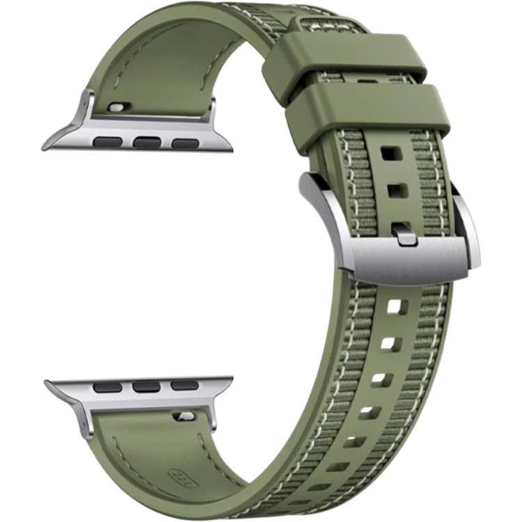 Pašček za uro "W051" Apple Watch 42/44/45/49 mm, zelena – Techsuit – Zelena