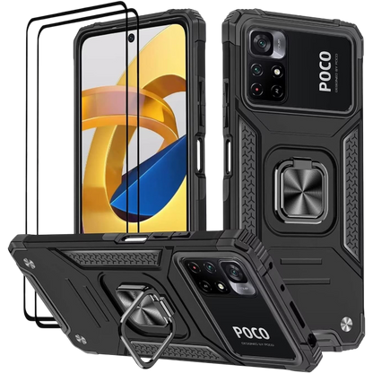 Ovitek + zaščitno steklo (2kosa) za Xiaomi Poco M4 PRO 5G / Redmi Note 11S 5G