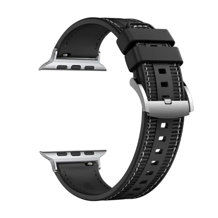 Pašček za uro "W051" Apple Watch 38/40/41mm, črna – Techsuit – Črna