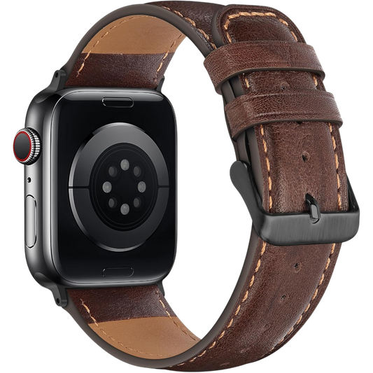 Pašček "HITZEE" + ovitek za Apple Watch 42/44/45/46/49mm – Rjava