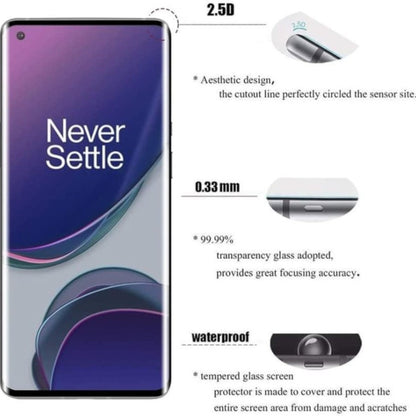 Zaščitno steklo za ekran s črno obrobo za OnePlus 9 Pro – Infostyle