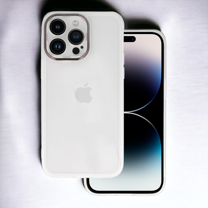 Silikonski ovitek "Protective Lens" za iPhone X/XS – Infostyle – Bela / Silikon