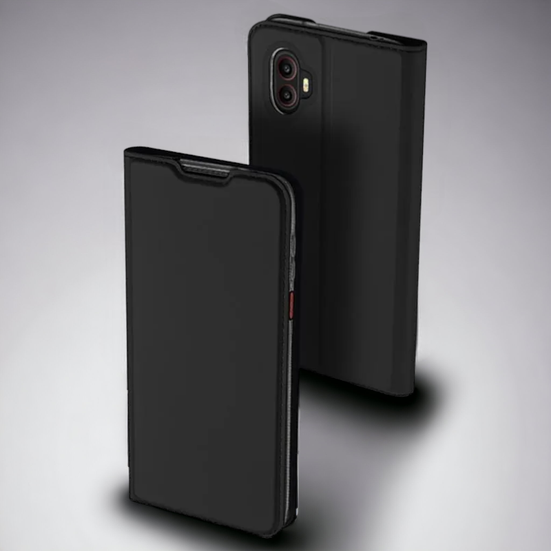 Premium preklopna torbica "SKIN Pro" za Samsung Galaxy XCover 6 Pro – Dux Ducis – Črna / Umetno usnje + TPU silikon