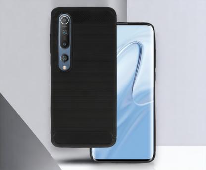 Ovitek "Carbon lite" za Xiaomi Mi 10 - Črna – Infostyle – Črna / TPU silikon