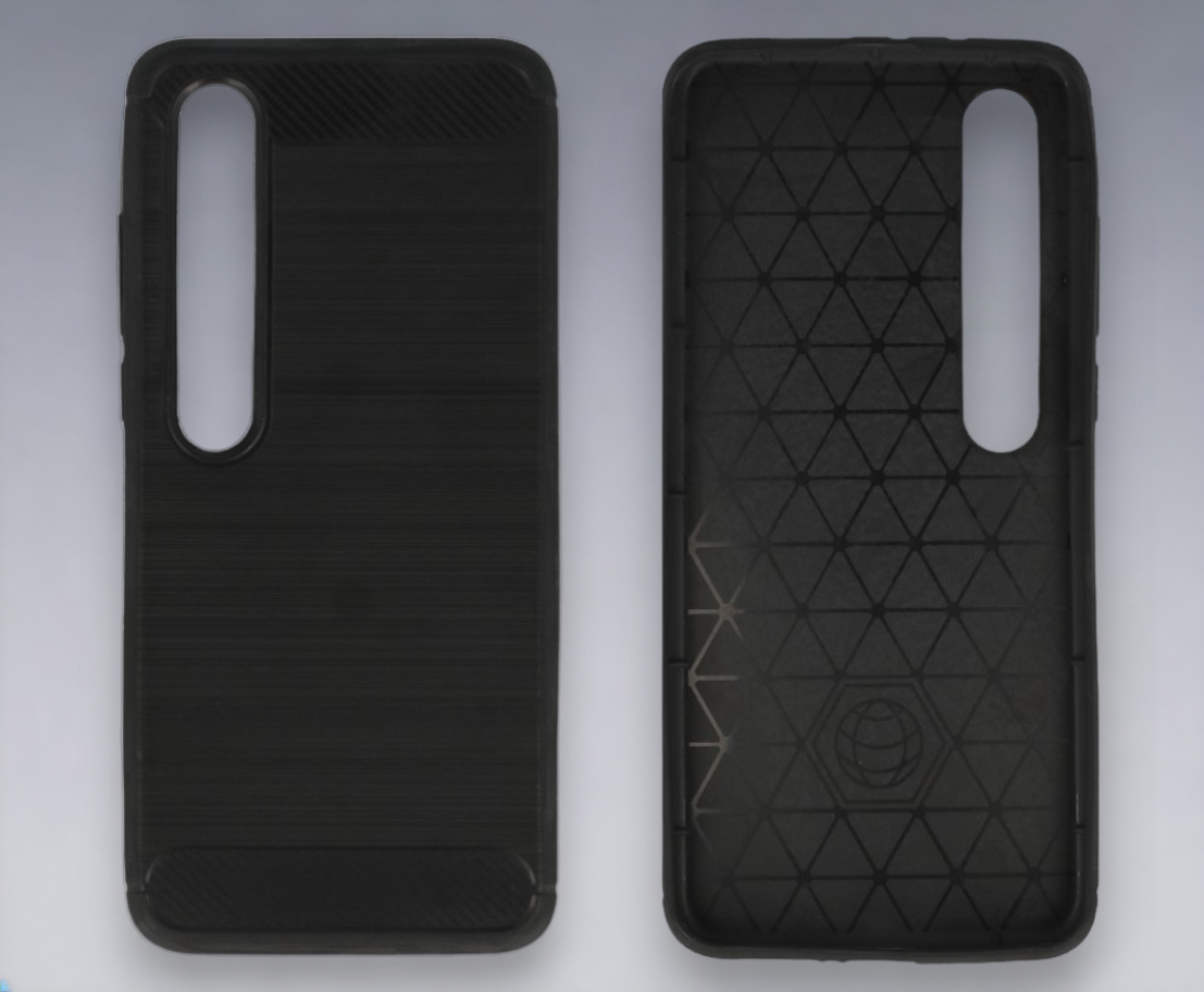 Ovitek "Carbon lite" za Xiaomi Mi 10 - Črna – Infostyle