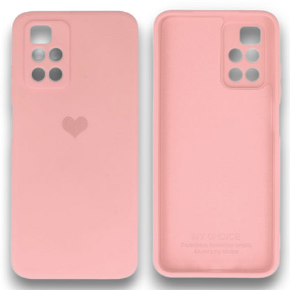 Silikonski ovitek "Heart" za Xiaomi Redmi 10 - Roza – Vennus