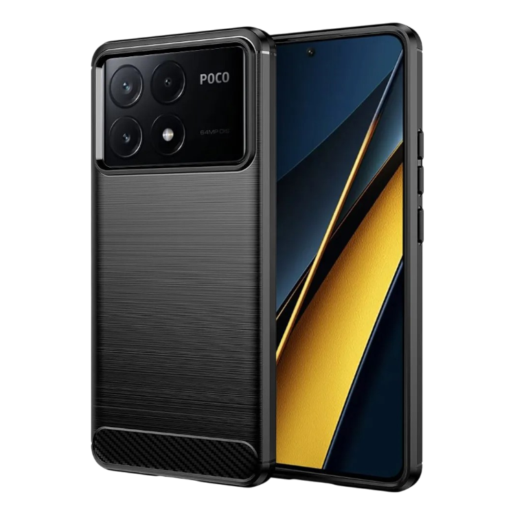 Ovitek za telefon "RanTuo Carbon" Xiaomi Poco X6 Pro /Redmi K70E – Črna