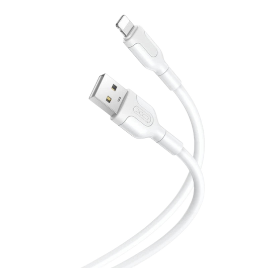 "XO NB212 USB-Lightning kabel 1m v beli barvi za hitro polnjenje in prenos podatkov"