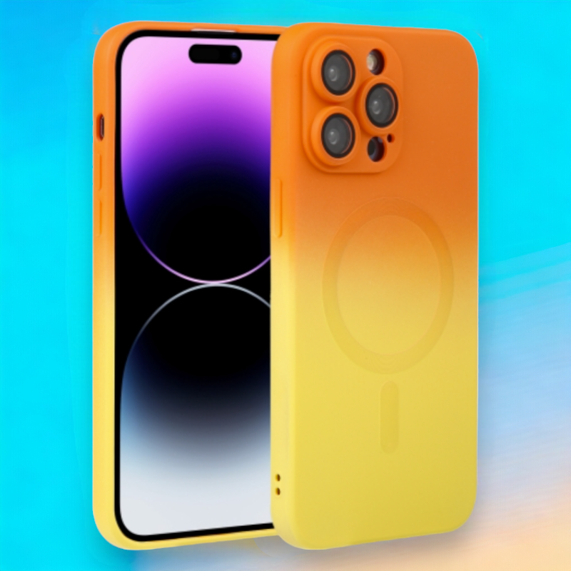 Silikonski ovitek "Rainbow Mag" s tehnologijo MagSafe za iPhone 14 Pro – Infostyle