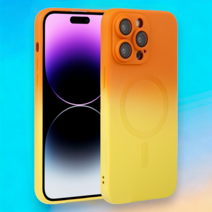 Silikonski ovitek "Rainbow Mag" s tehnologijo MagSafe za iPhone 14 Pro – Infostyle