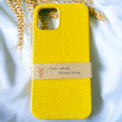 Ovitek iz naravnega materiala "Natural" za iPhone 14 Plus/15 Plus – Infostyle – Temno zelena / EKO