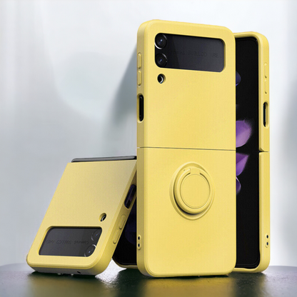 Silikonski ovitek "Ring" za Samsung Galaxy Z Flip 3 – Infostyle – Bež / PC
