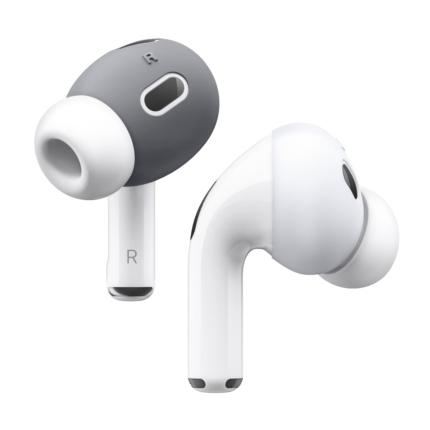 Elago 2-pak silikonskih nastavkov za AirPods Pro 2. generacije temno siva bela