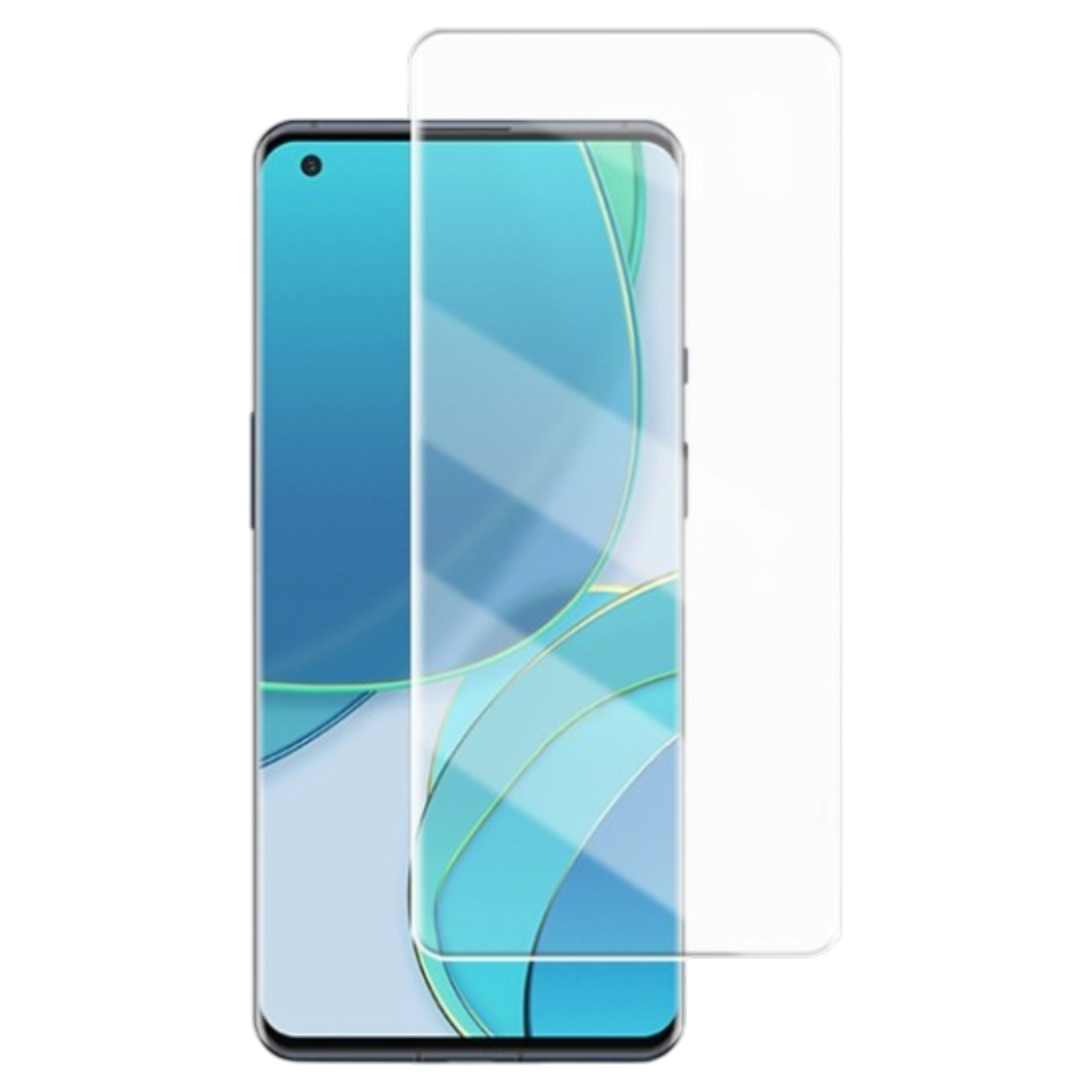 Zaščitno steklo za OnePlus 9 Pro črno kaljeno steklo visoka odpornost proti praskam in udarcem