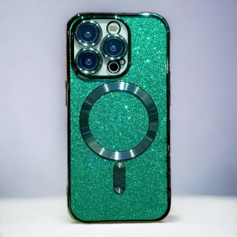 Silikonski ovitek "Glitter - MagSafe" za iPhone 14 Pro Max – Infostyle