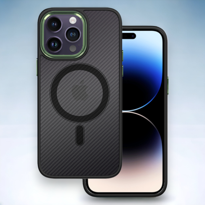 Ovitek "Magnetic Carbon - MagSafe" za iPhone 14 Pro