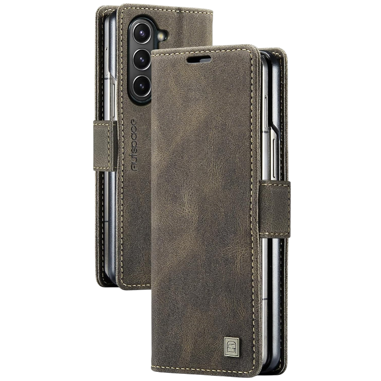 Preklopna torbica za telefon "URMAX" Samsung Galaxy Z Fold 5 – Rjava