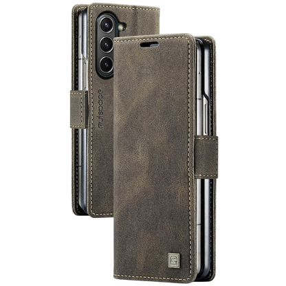Preklopna torbica za telefon "URMAX" Samsung Galaxy Z Fold 5 – Rjava