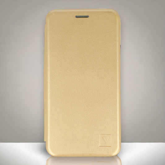 Preklopna torbica "Magnum" za Redmi Note 9T Pro - Zlata – Vennus – Zlata / Ekološko usnje + TPU silikon