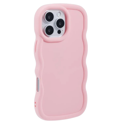 Ovitek "Wave" za iPhone 16 Pro Max, roza – Infostyle
