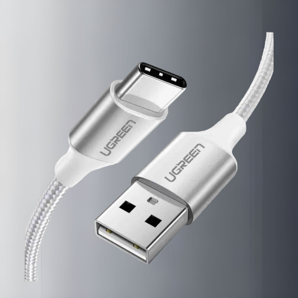 Polnilni kabel UGREEN NPA USB v USB C – Bela