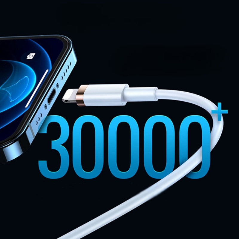 Polnilni adapter s kablom 33W USB C - ligtning - Črna – Usams