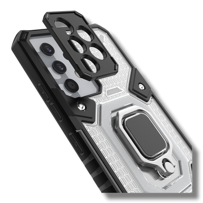 Silikonski ovitek "Honeycomb armor ring" za Samsung Galaxy A32 5G - Vijolična – Infostyle