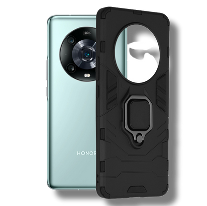 Silikonski ovitek "ring" za Honor Magic 4 Pro - Črna – Infostyle