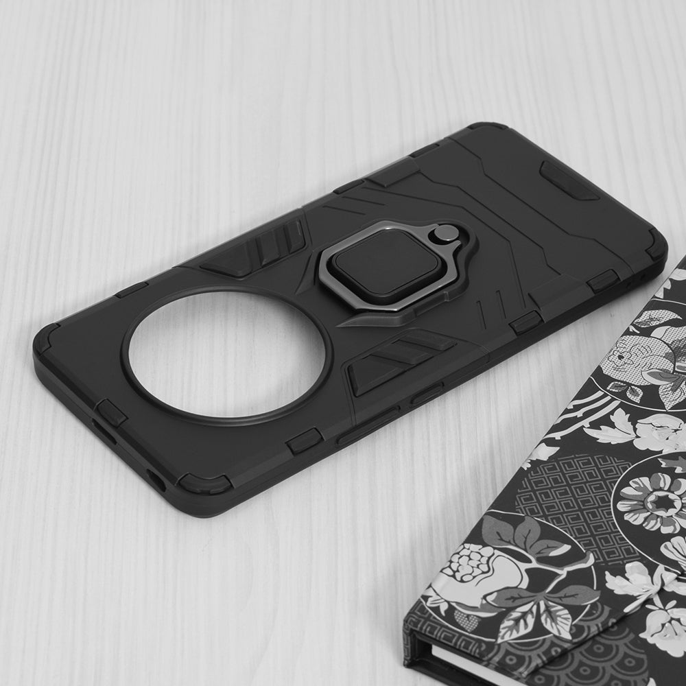 Silikonski ovitek "ring" za Honor Magic 4 Pro - Črna – Infostyle