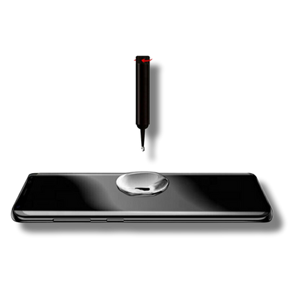 LITO - Zaščitna folija za telefon z UV lučko za Samsung Galaxy S23 Ultra Privacy