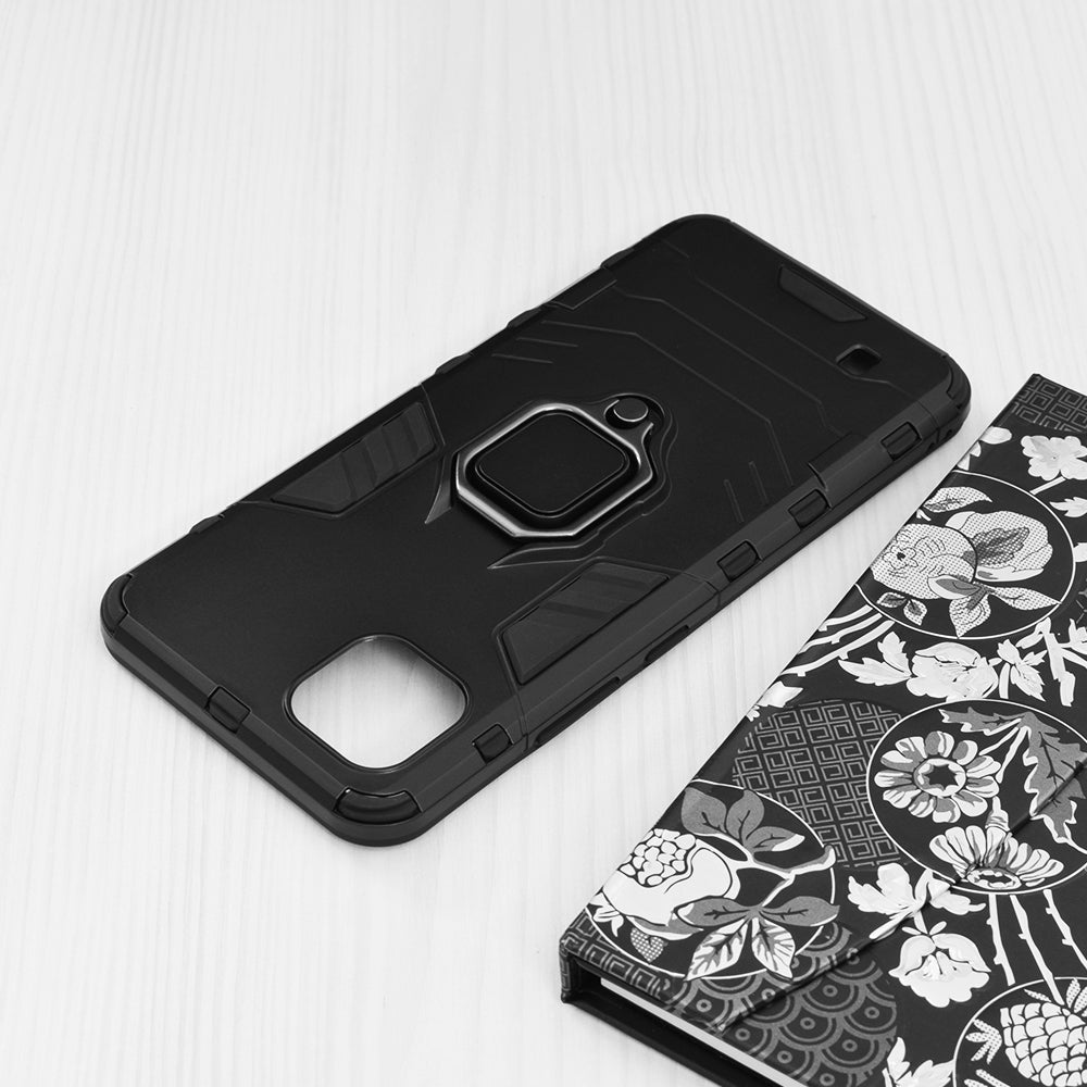 Silikonski ovitek "ring" za Realme C11 2021 - Črna – Infostyle