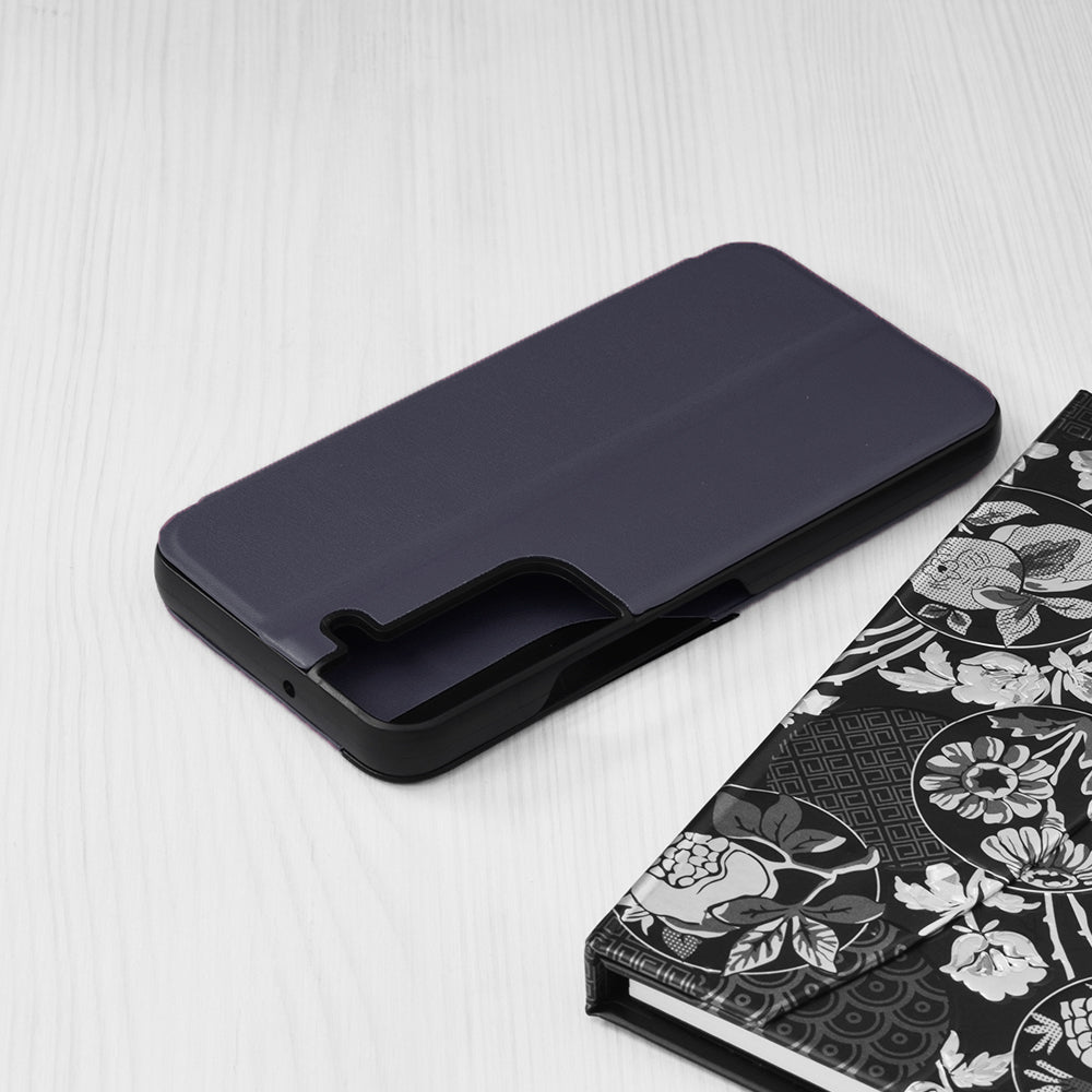 Pametna preklopna torbica za Samsung Galaxy S22 – Infostyle – Vijolična / Ekološko usnje + PC
