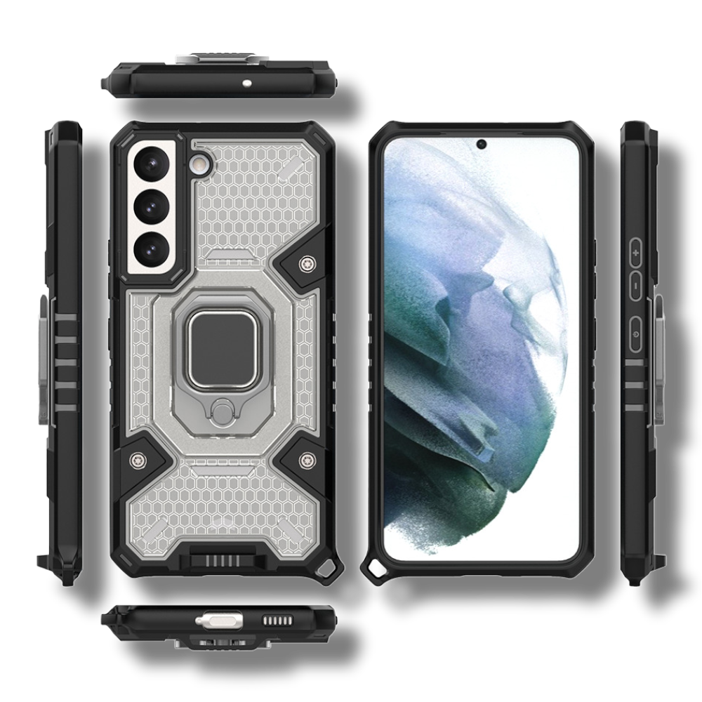 Silikonski ovitek "Honeycomb armor ring" za Samsung Galaxy S22 Plus – Infostyle