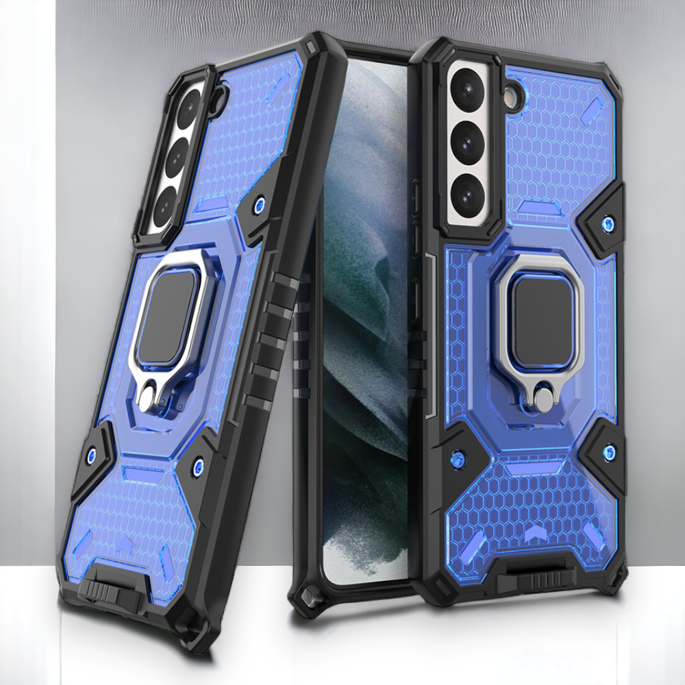 Silikonski ovitek "Honeycomb armor ring" za Samsung Galaxy S22 Plus – Infostyle