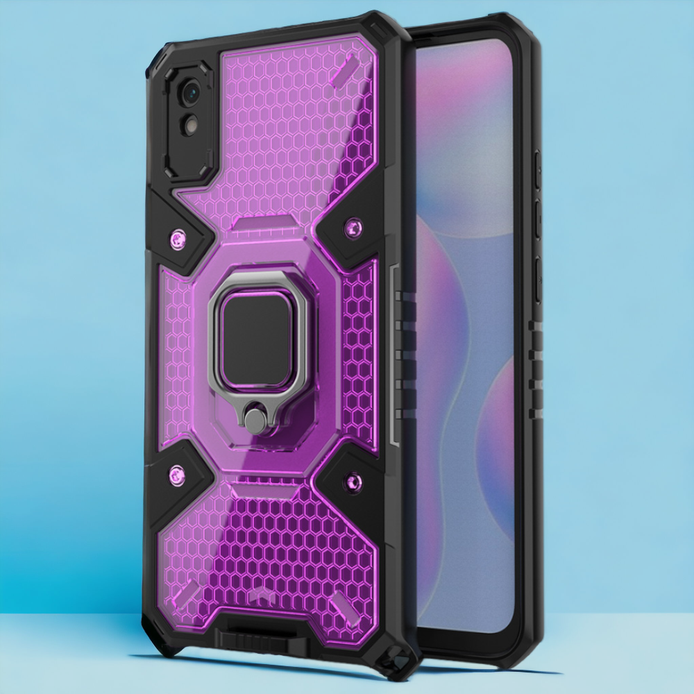 Silikonski ovitek "Honeycomb armor ring" za Xiaomi Redmi 9AT – Infostyle