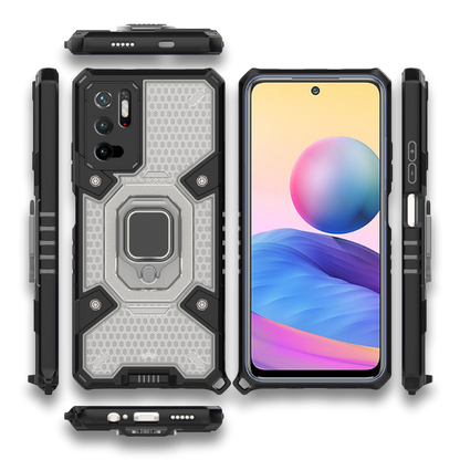 Silikonski ovitek "Honeycomb armor ring" za Xiaomi Redmi Note 10 5G – Infostyle