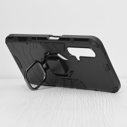 Silikonski ovitek "ring" za Xiaomi Realme X50 5G - Črna – Infostyle