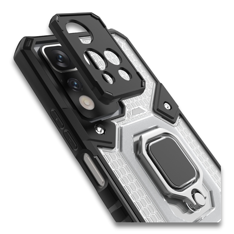 Silikonski ovitek "Honeycomb armor ring" za Xiaomi Redmi Note 11 Pro – Infostyle