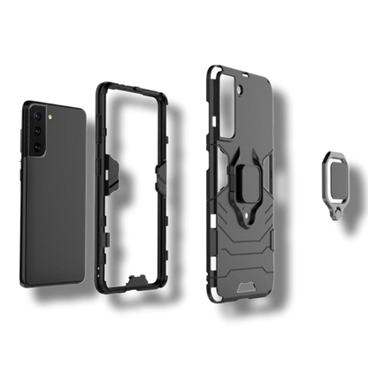 Silikonski ovitek "ring" za Xiaomi Redmi Note 10 5G - Črna – Infostyle