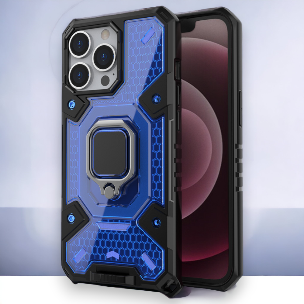Silikonski ovitek "Honeycomb armor ring" za iPhone 13 Pro Max – Infostyle