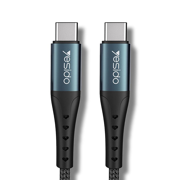 Polnilni in podatkovni kabel iz USB C v USB C - Črna – Yesido
