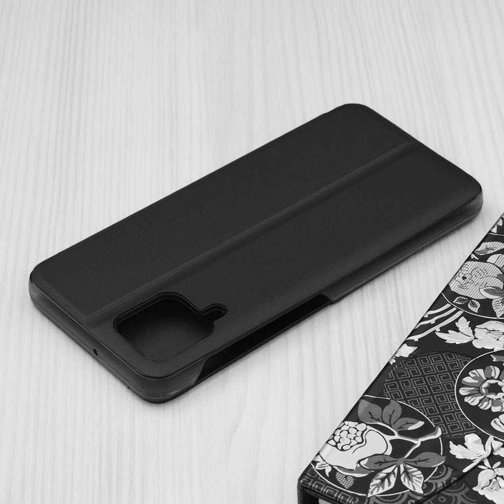 Pametna preklopna torbica za Samsung Galaxy A22 4G – Infostyle – Temno zelena / Ekološko usnje + PC