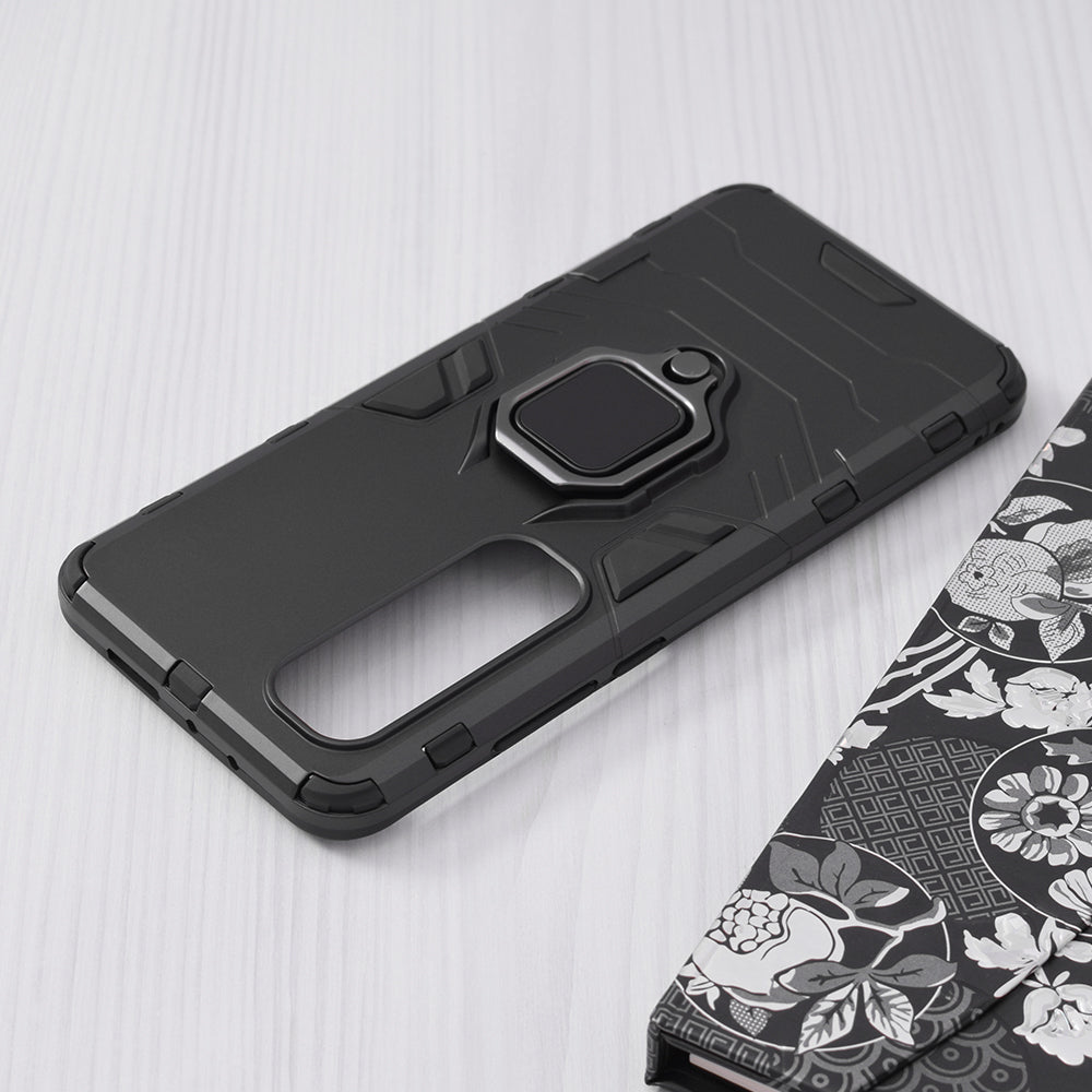 Silikonski ovitek "ring" za Xiaomi Mi 10S - Črna – Infostyle