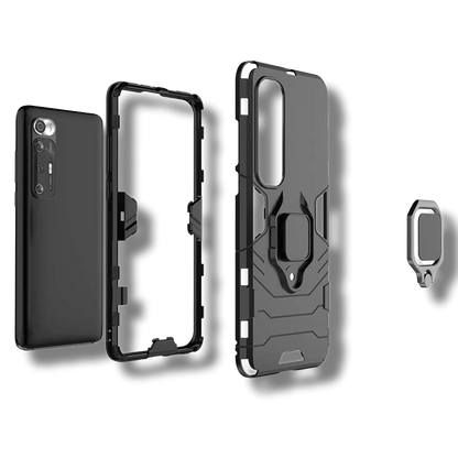 Silikonski ovitek "ring" za Honor Magic 4 Pro - Črna – Infostyle