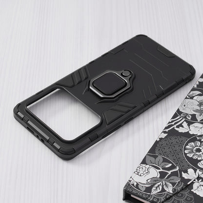 Silikonski ovitek "ring" za Xiaomi Mi 11 Ultra - Črna – Infostyle