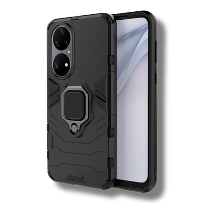 Silikonski ovitek "ring" za Huawei P50 - Črna – Infostyle